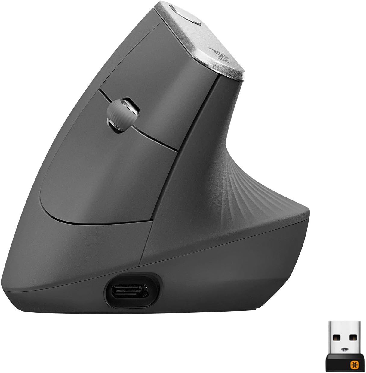 Souris ergonomique verticale Logitech MX Vertical premium angle 57 degrés pour soulager la tendinite