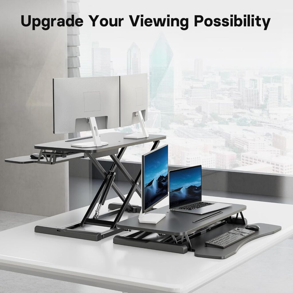 Rehausseur bureau assis debout Bontec convertisseur pour table à manger